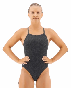 TYR Lapped Black Diamondfit Swimsuit