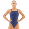 TYR Lapped Navy Diamondfit Swimsuit -TYR Sales Store DLAP7A 401 main01