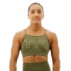 TYR GYM - Womens Olive Night High Neck Sports Bra -TYR Sales Store FGHSOL3A 932 main01