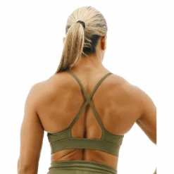 TYR GYM - Womens Olive Night High Neck Sports Bra -TYR Sales Store FGHSOL3A 932 main02