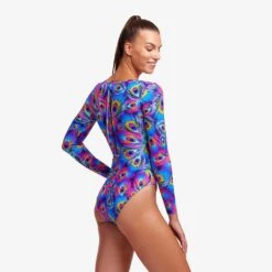 Funkita Ladies Peacock Paradise Long Shot One Piece -TYR Sales Store FKS060L PEACOCK PARADISE 08