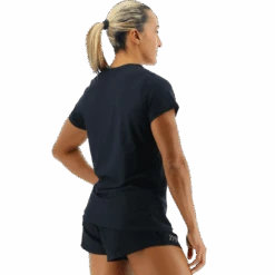 TYR Airtec™ Women's Short Sleeve Tee - Black -TYR Sales Store FPTSO3A 001 alt05