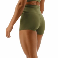 TYR GYM Women’s Olive Night High Rise 2" Short -TYR Sales Store FTMRSS3A 932 alt04