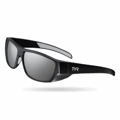 TYR Knox Mens Wrap Sunglasses Silver Black
