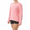 TYR Womens SunDefense Coral Long Sleeve Shirt -TYR Sales Store TSFLS7A 832 alt05