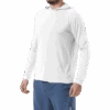 TYR Mens Hooded SunDefense White Long Sleeve Shirt
