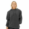 TYR Womens Outline Logo Hoodie Charcoal/Silver -TYR Sales Store TYRWHB3A 952 main01