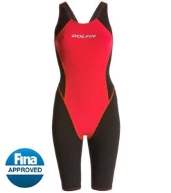 Dolfin Platinum 2 Pro Tech Knee Suit -TYR Sales Store d7176p 904 red blk 1