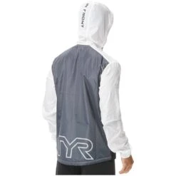 TYR Mens White Elite Windbreaker -TYR Sales Store mfzw2a 196 alt08
