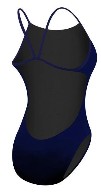 TYR Womens Solid Navy Cutoutfit Swimsuit 4 TYR Womens Solid Navy Cutoutfit Swimsuit - Image 2